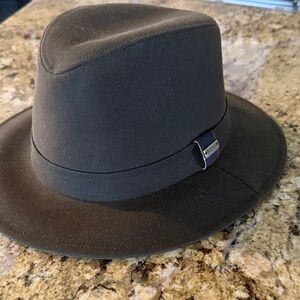 Barbour Black Fedora Hat